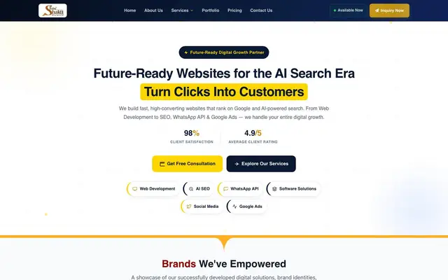 Shiv Shakti Digiworld website