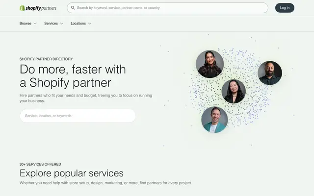 Shopify website