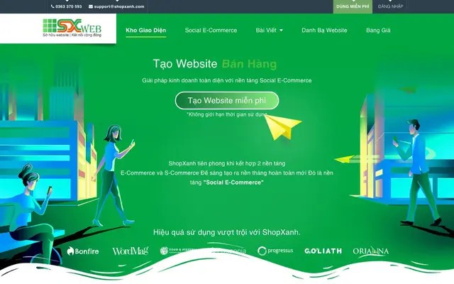 ShopXanh | Social E-Commerce Flatform website