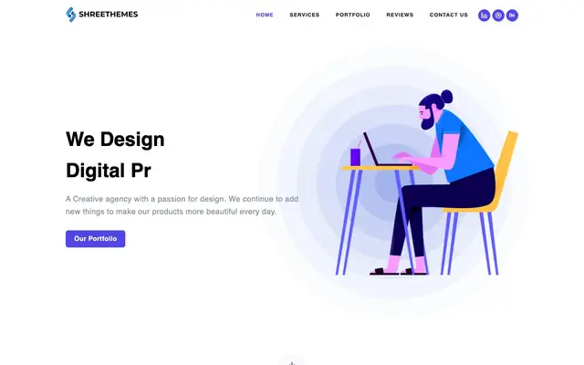 Shreethemes website