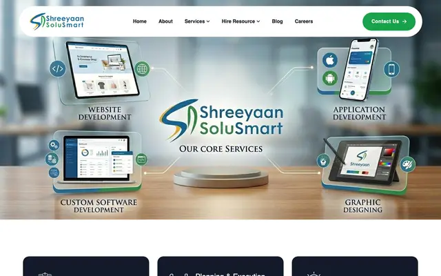 Shreeyaan Solusmart Pvt. Ltd website