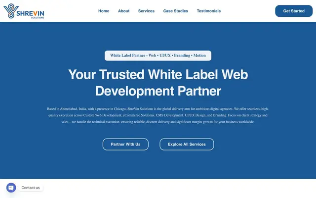 ShreVin Solutions website