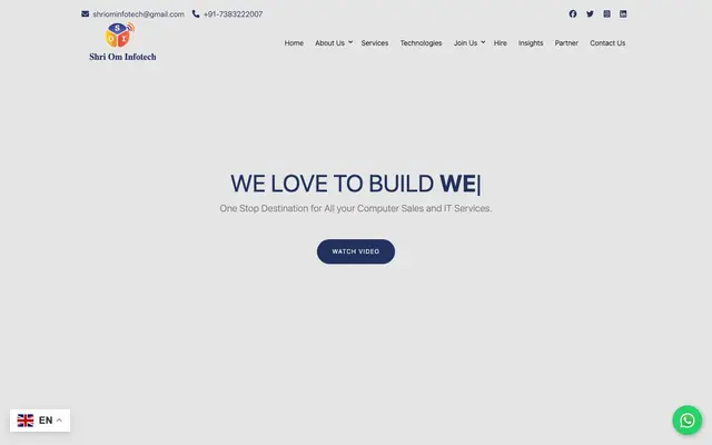 Shri Om Infotech website