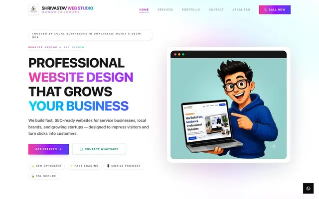 Shrivastav web studio website