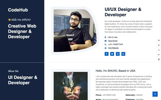 PS Infosystem & CodeHub website