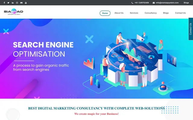 Siamaq Consultancy Pvt Ltd website