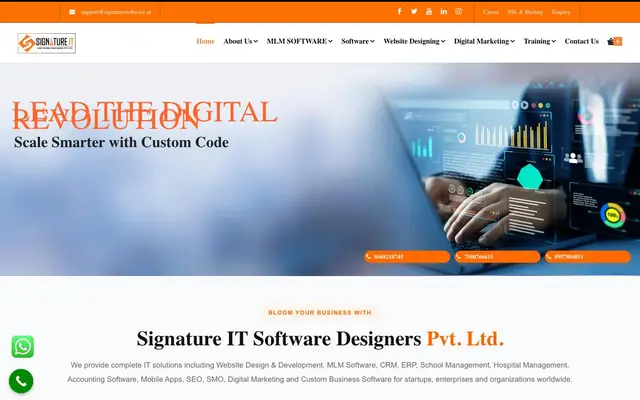 Signature IT Software Designers website