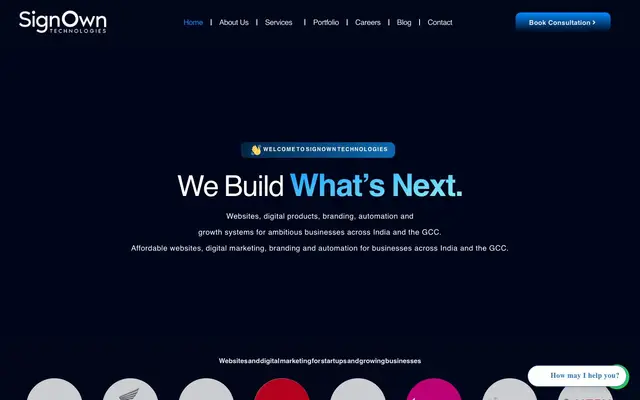 Signown Technologies website