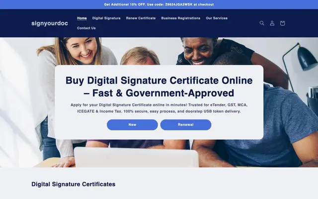 Signyourdoc website