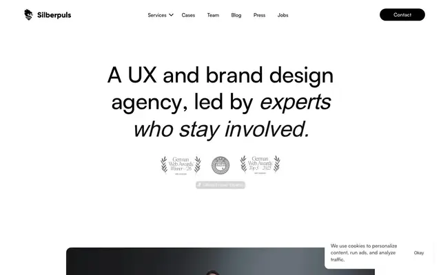 Silberpuls GmbH & Co. KG, UX Design Agency website