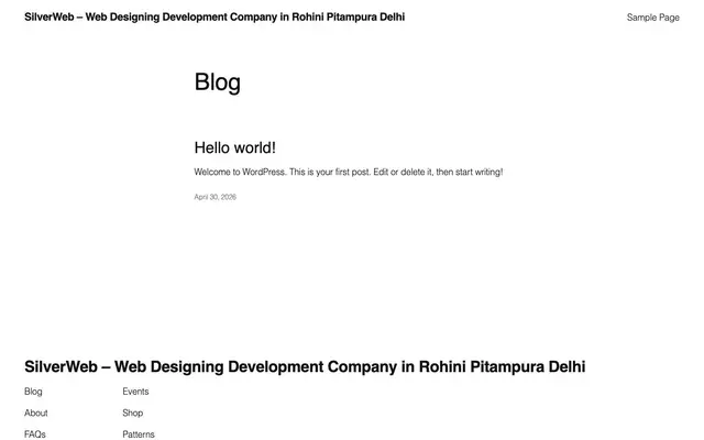 SilverWeb - Web Designing Development Company in Rohini Pitampura Delhi website