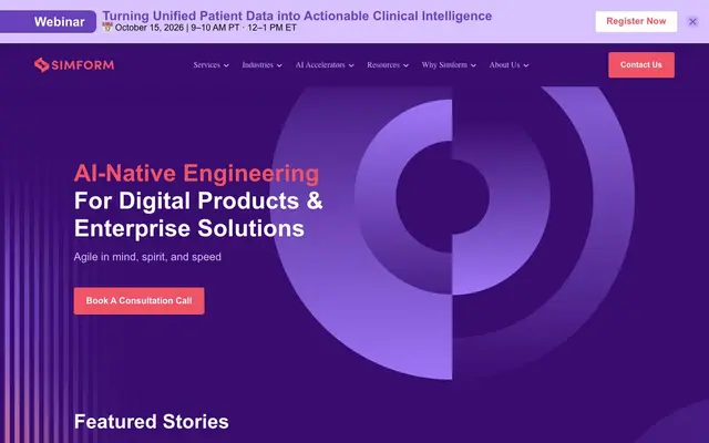 Simform website