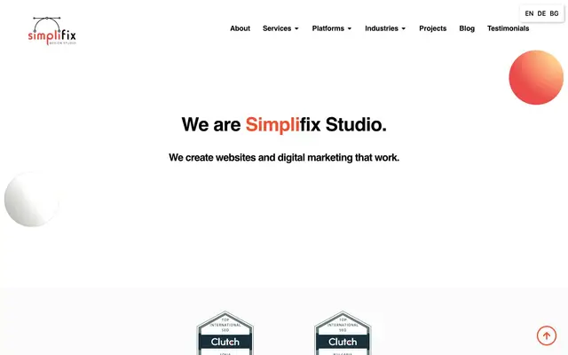 Simplifix Studio website