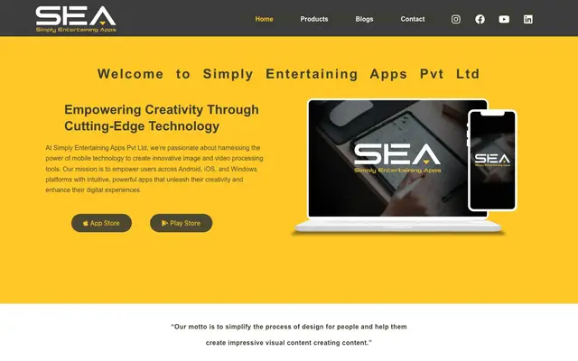 Simply Entertaining Apps Private Limited website