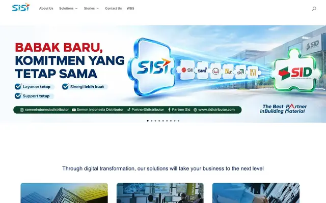 PT Sinergi Informatika Semen Indonesia website