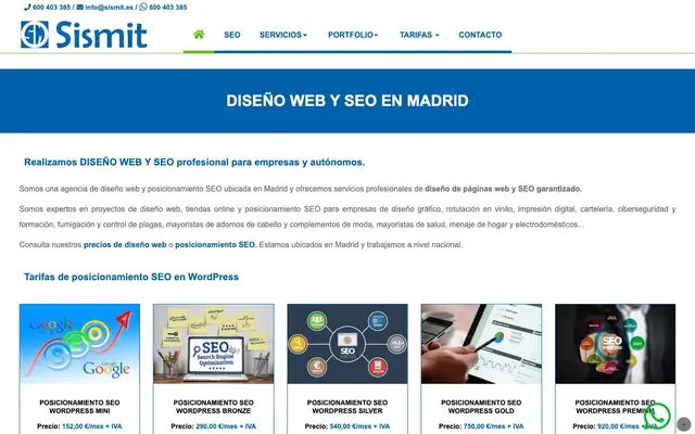 Sismit | Agencia SEO y SEM Madrid website