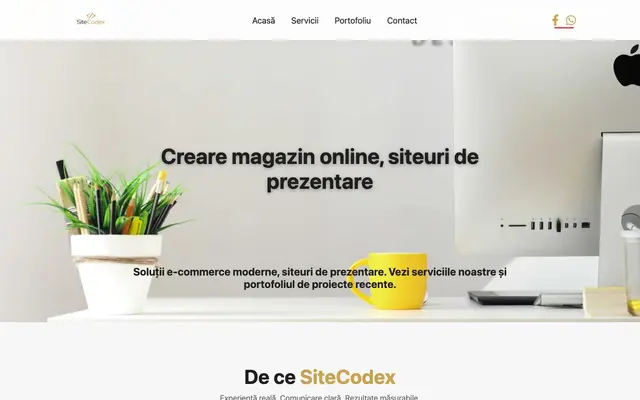 SiteCodex creare magazin online website