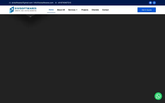 Sivisoftwares website