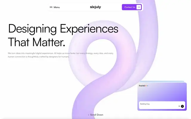 Sixjuly Design Studio UI/UX - Hyderabad website