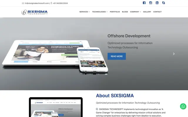 SIXSIGMA TECHNOSOFT website