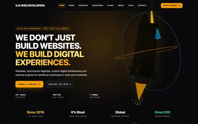 SJS Web Developer's website