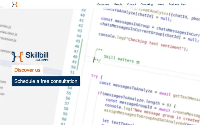 Skillbill s.r.l. website