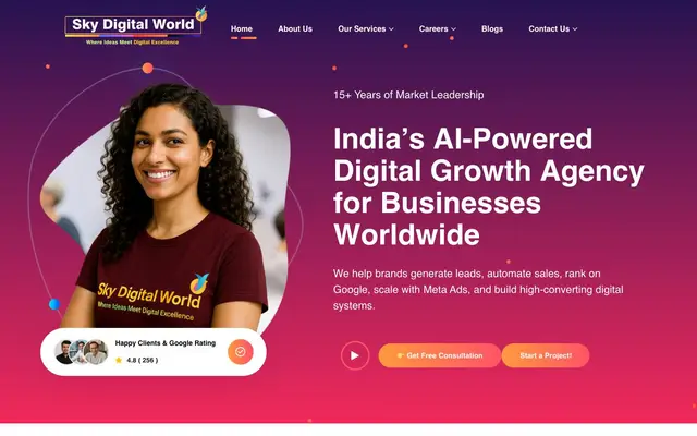 Sky Digital World website