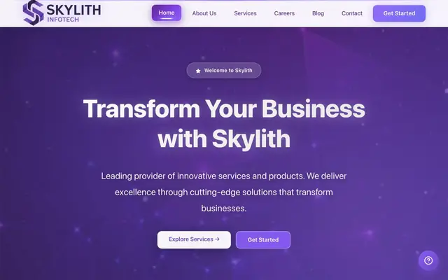 Skylith Infotech Pvt. Ltd. website
