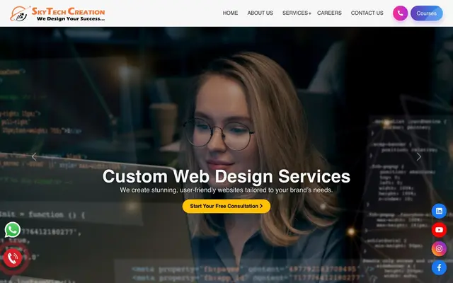 Skytech creation website