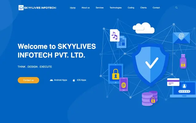 skyylives infotech pvt ltd website