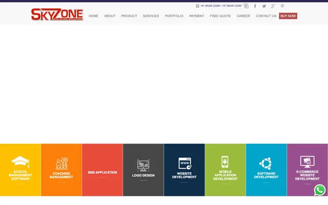 SCHOOL SOFTWARE IN INDIA - SKYZONE GROUP website