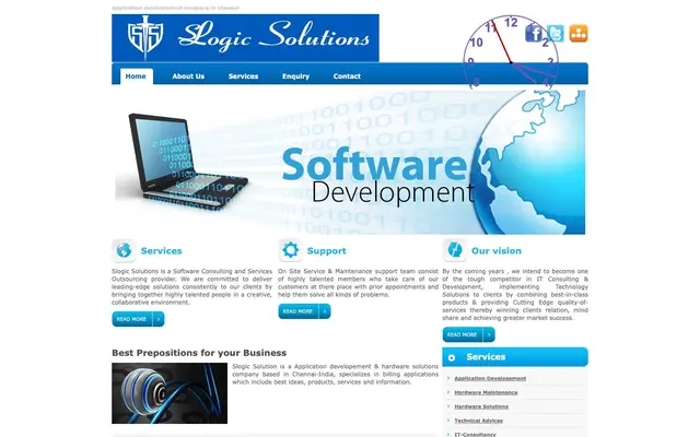 Slogic Solutions website