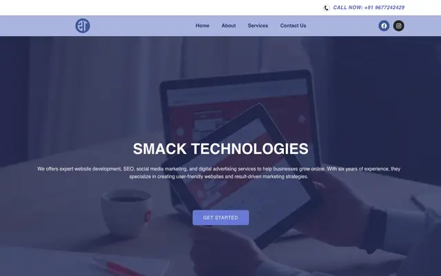 SMACK Technologies website