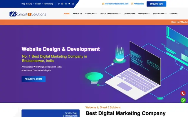 Smart 5 Solutions website