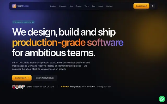 Smart Desizns website