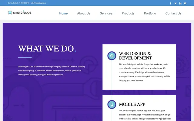 SmartiApps Technologies website