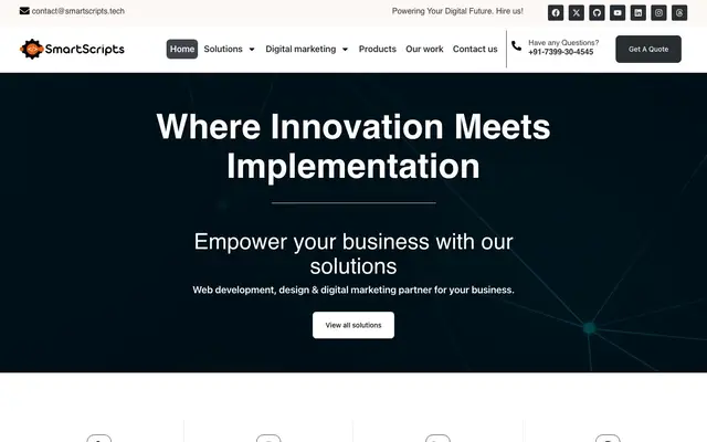 Smartscripts Private Limited website