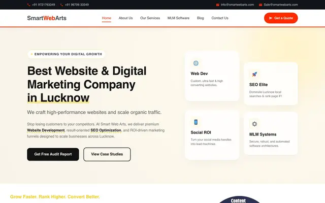 Smart Web Arts website