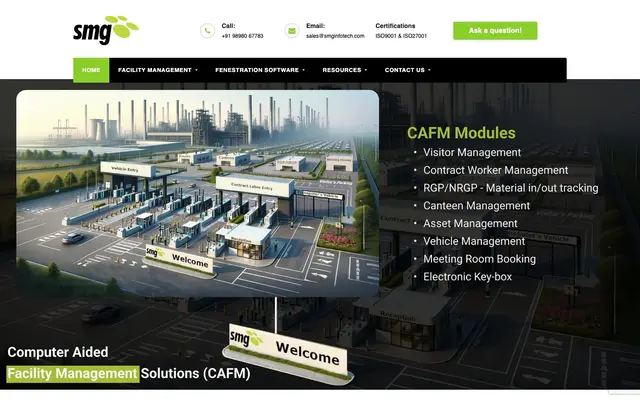 Smg Infosolutions Pvt. Ltd website