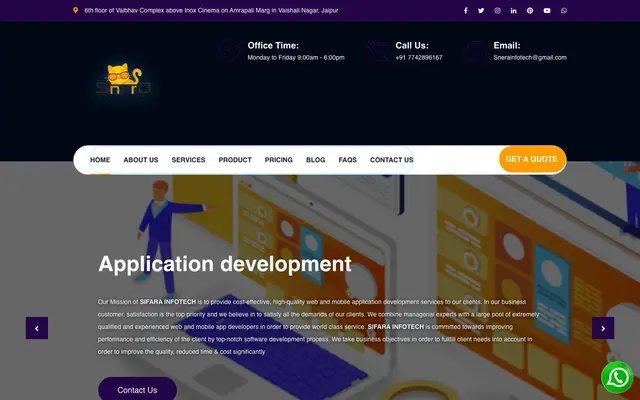 Snera Infotech website
