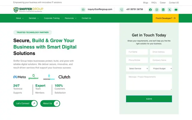 Sniffer Group website