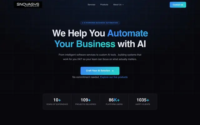 Snovasys Software Solutions Ltd website