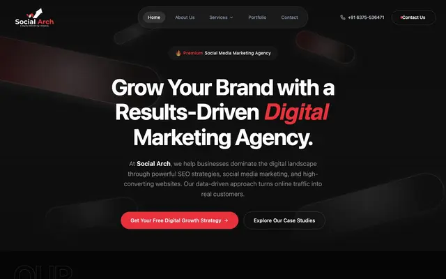 Social Arch Media website