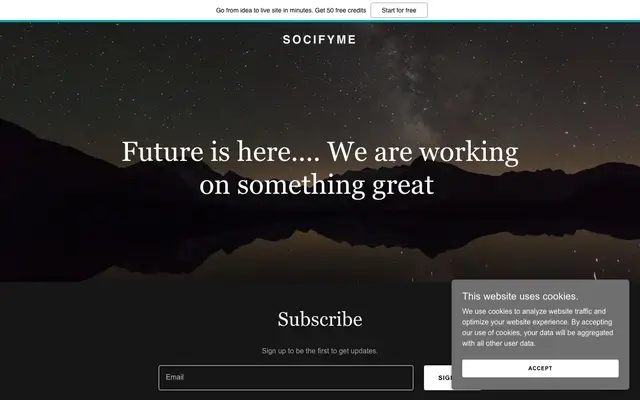 Socifyme Applications PVT Ltd website