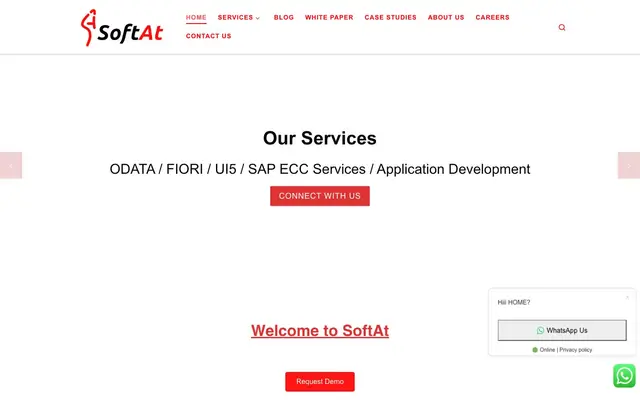 SoftAt Private Limited website