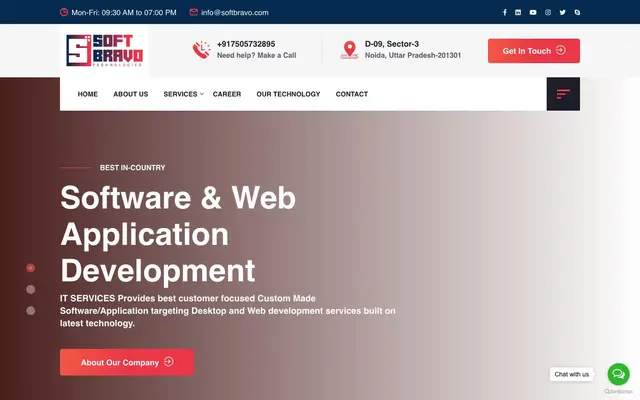 Softbravo Technologies website