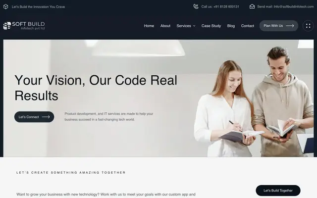 Soft Build Infotech Pvt. Ltd website