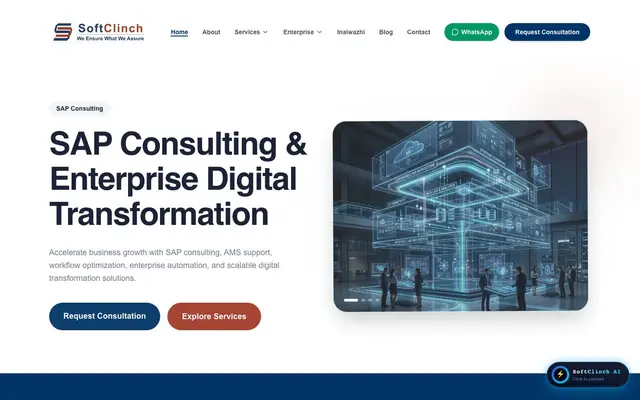 SoftClinch Consulting Services Pvt. Ltd. website
