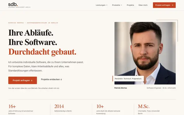 Software Development Berlin website