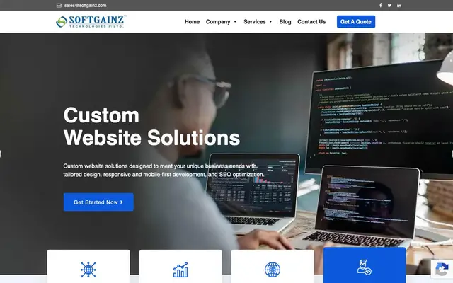 Softgainz Technologies | Web Development Services website